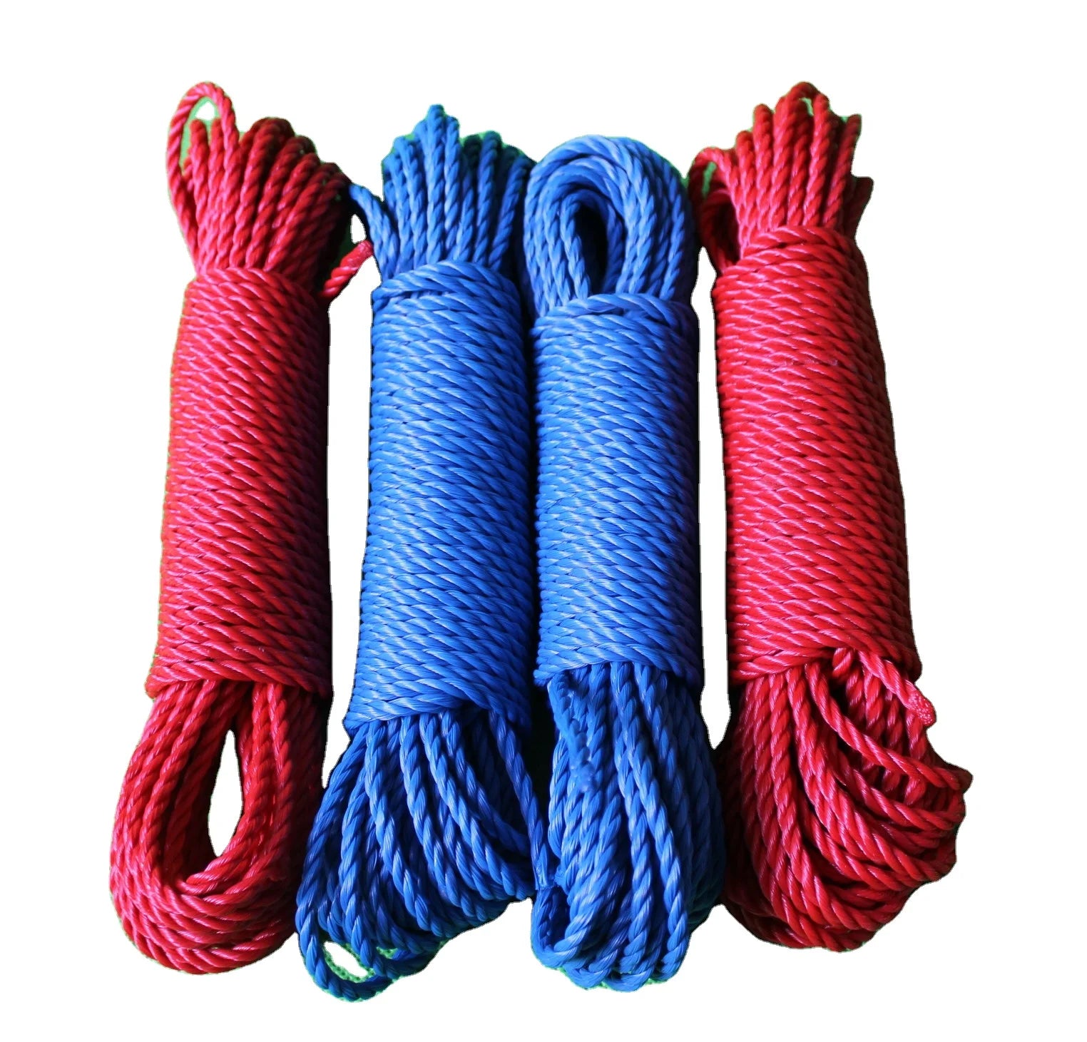 PE Twisted Clothes Rope Durable Hanging Clothesline for Outdoor Use Eco-Friendly Packaging Rope