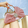 2025 Womens Evening Bag Wedding Party Purses Cocktail Prom Party Purses Sparkly Bow Clutch Hand Bag Glitter Rhinestone Handbags