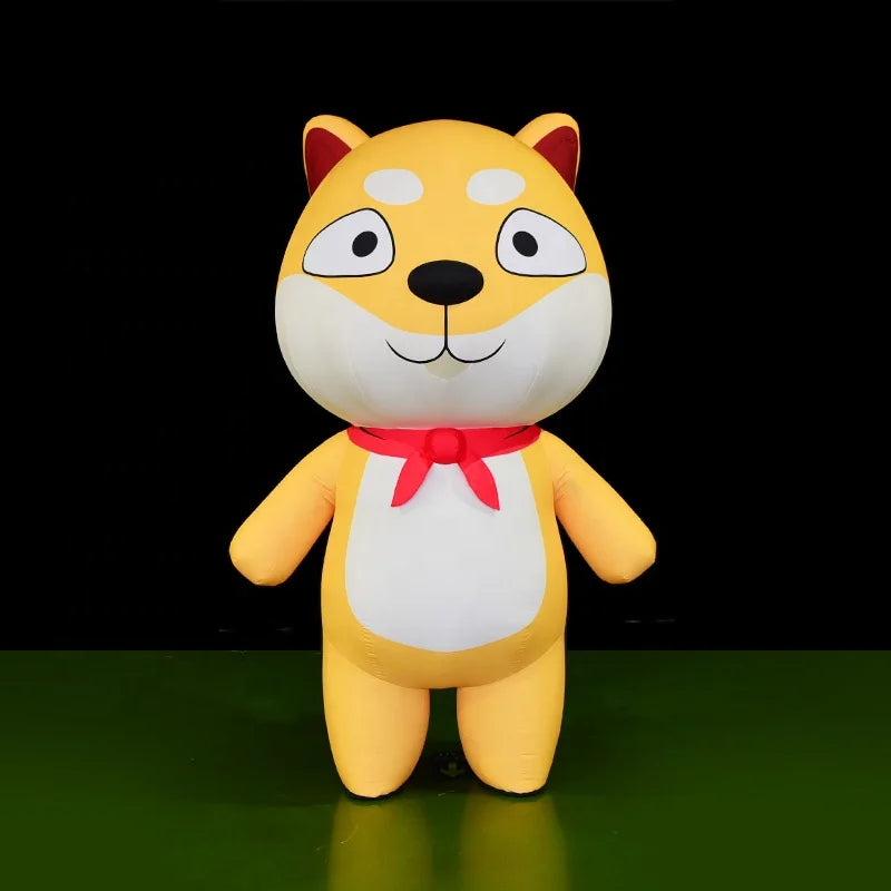 Moving Inflatable Suit Cartoon Mascot Animal Cute for Decoration Promotional Advertising Inflatable Dog Costume for Sale