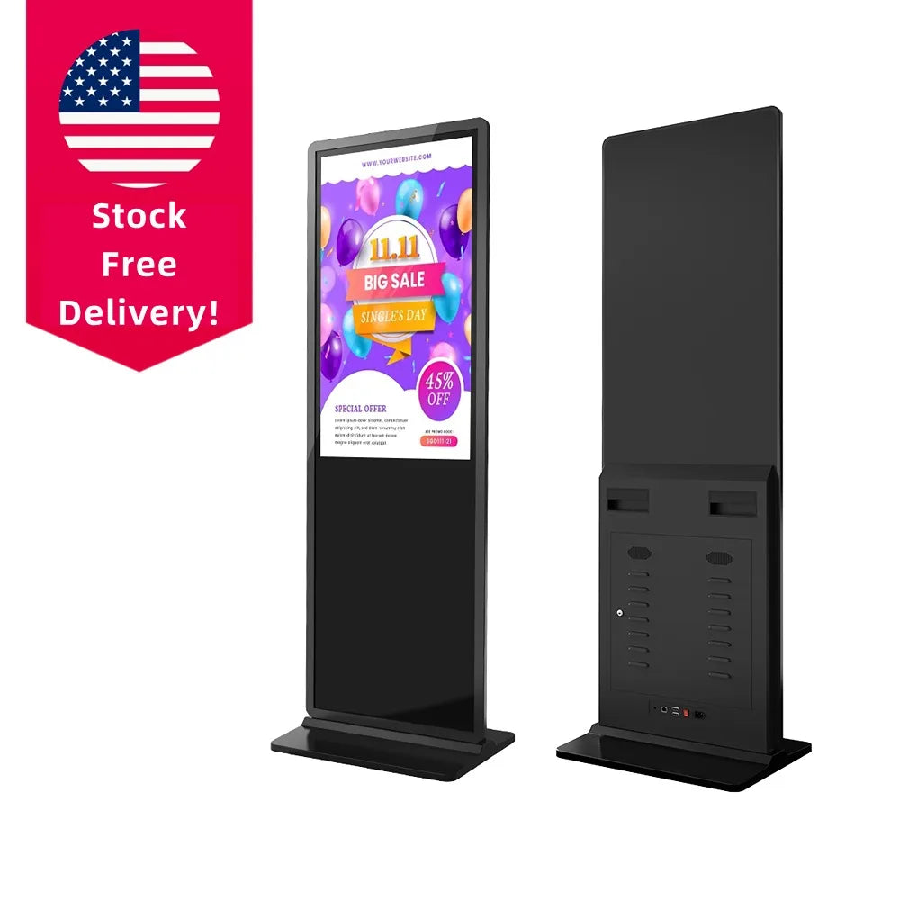 MWE US Free Shipping Support Touch 49 Inch Android LCD Digital Signage Advertising Media Auto USB Player Floor Standing Display