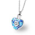 Classical Fashion Heart Design Ash Urn Pendant Jewelry 316 Stainless Steel Cremation Fine Necklace for Always in My Heart
