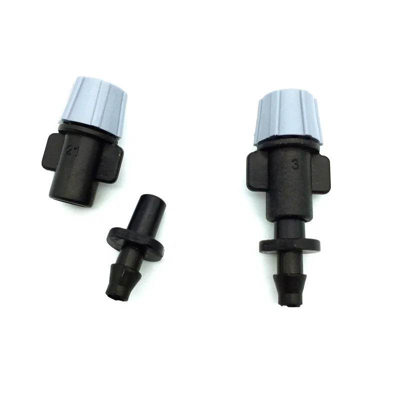 Gray Irrigation Sprinkler With Single Barb for 4/7mm Hose Irrigation Fogger Atomizing Nozzle