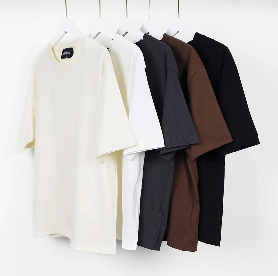 Custom Unisex Tshirt High Quality 100% Premium Cotton T-Shirt Customize Printing Logo Men's O-Neck Blank T-Shirt