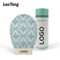 Factory Price Moroccan Style Print Natural 100% Viscose Face Scrub Exfoliating Mitt Glove