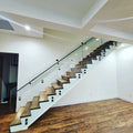 Modern Stand Stair Balustrade Designs Outdoor Railing Kits Satin Finish Steel Stainless Steel Handrails Balcony Deck