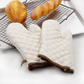 Factory Wholesale Oven Mitts Pure Cotton Heat-Resistant Gloves for Household Kitchen Ovens and Microwave Multi-Purpose Use