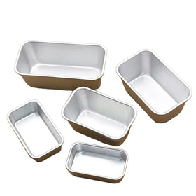 Kitchen Dining Bar Supplier Non-stick Rectangular Bread Loaf Pans Toast Brownie Mold Aluminum Alloy Loaf Baking Tins