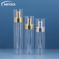 40/50/60/80/100/120ml White Clear Full Coverage Spray Bottle Pump Head PET Press Pump Cosmetics Screen Printing with Gold Silver