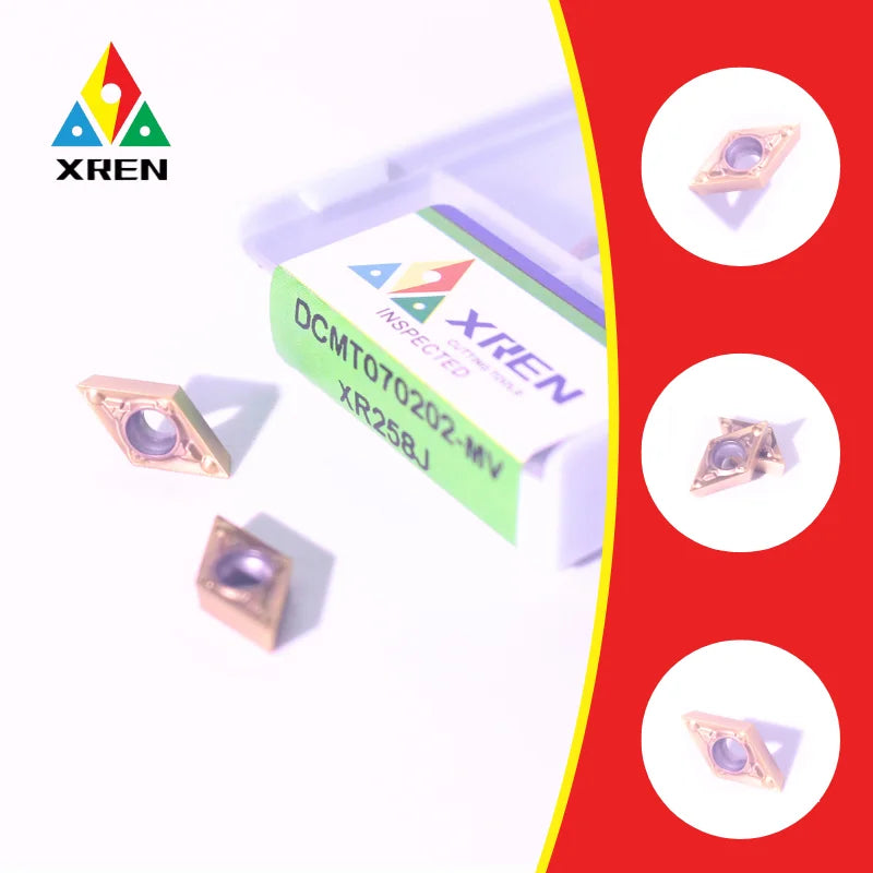 CNC Inserts DCMT MV-Grooving Carbide Inserts PVD Customizable OEM for Stainless Steel High-Temp Alloys for Turning Inserts Metal