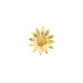 Yiwu Jewelry Factory Brass Gold Plated Women Earrings Fashion Vintage Sunflower Stud Earring in Stock