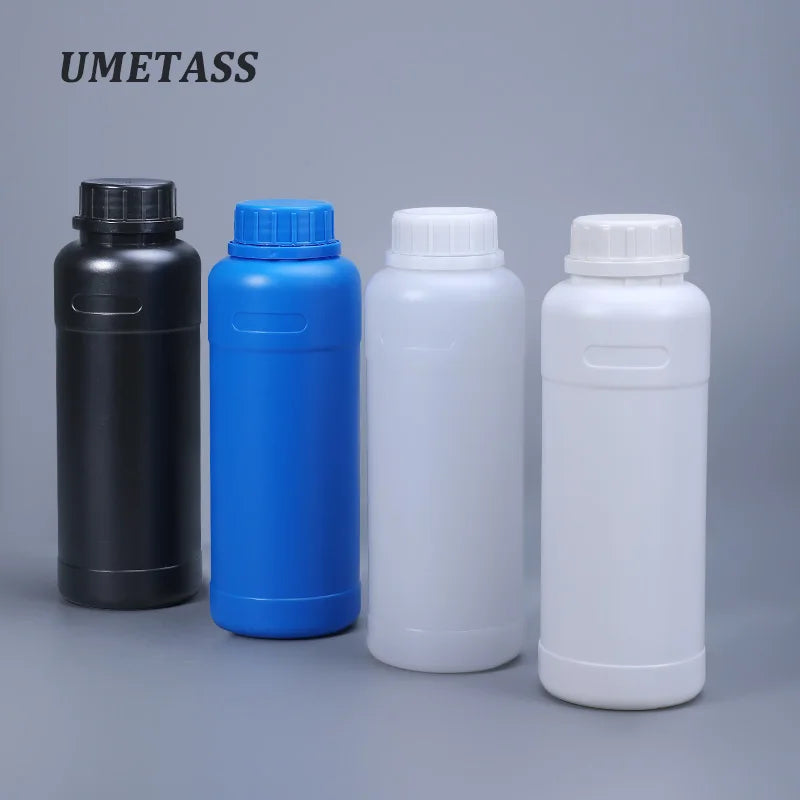 Customize Popular HDPE Plastic Bottles 100ML to 1000ML Range Matte Round Shape with Cap and Seal for Solid and Liquid Use