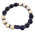 DIY Bracelets Large Size Men's Beaded Charm Bracelets Rhinestone Greek Letters Bead Charm Pendant for Jewellery Making
