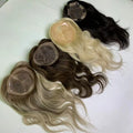 Wholesale Ready to Ship Mono Lace Topper for White Women European Russian Virgin Human Hair Pieces