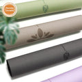 Eco Friendly Best Custom Printed Anti-Slip Frosted PU Coconut Natural Rubber Yoga Mat 183x68cm 5mm Yewayoga YW-PRD
