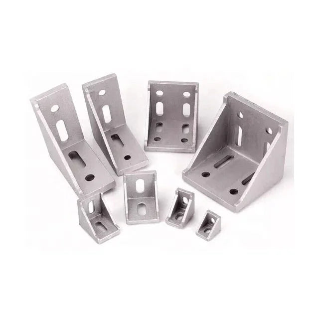 6+8+10 Slot Aluminum Profile Shelf Angle Bracket L-Shape Corner Bracket for Furniture Hardware