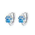 925 Sterling Silver Buckle Female Cute Girl Earrings 2023 Summer New Fashion Earrings Cat Claw Earrings
