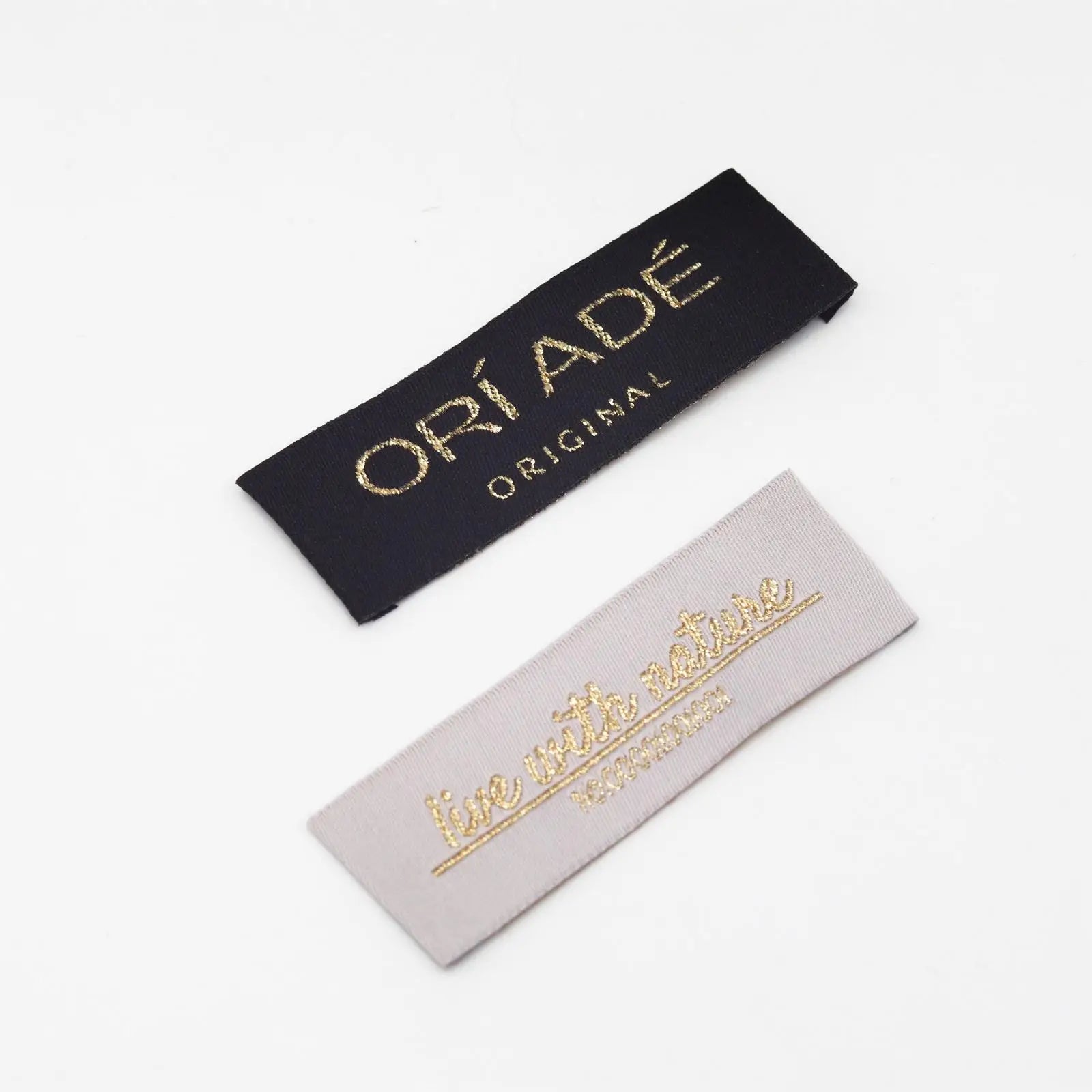 Custom Damask Woven Labels Clothing Main Labels Clothes Neck Tags T Shirt Woven Label for Garment