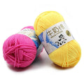 For Crochet Yarn Soft Worsted Knitting Thick Milk Cotton Baby 92 Colour 5 Strand 50g /ball 92 Colors Standard Hand Embroidery