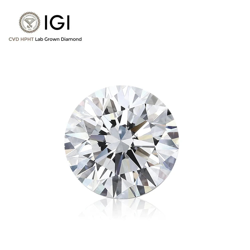 Starsgem 3 Carat IGI Certificate LGD CVD Diamond 3ct DEF Color Round Brilliant Cut Lab Grown Diamond MegaBDM