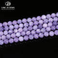 JD Wholesale 4-14mm Purple Aquamarine Round Natural Stone Beads Dyed Color Loose Spacer Gemstones for Jewelry Making