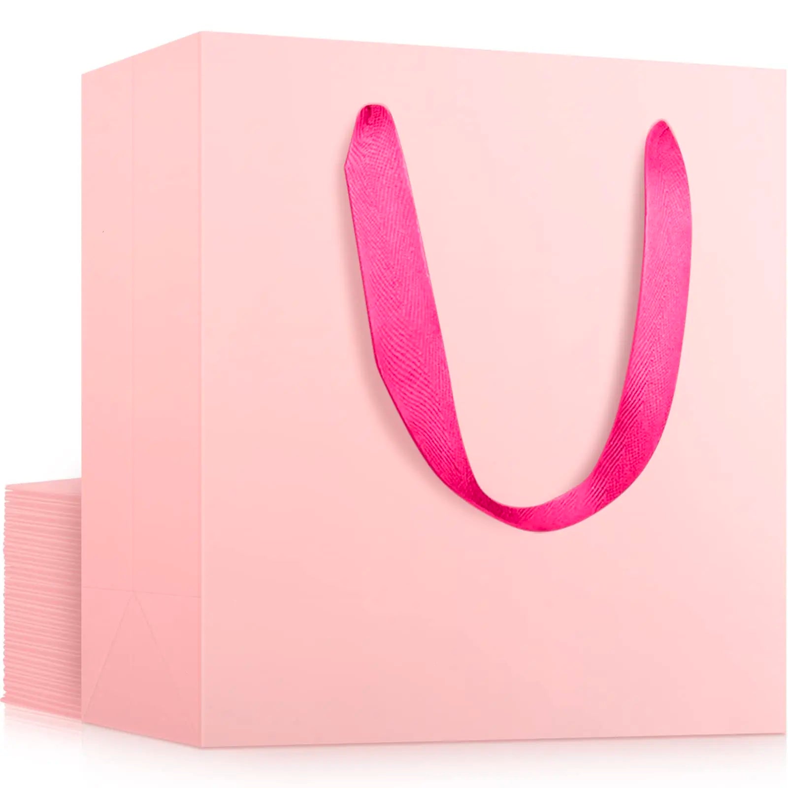 Luxury Customized Printed Tote Gift Paper Bags with Ribbon Handle Boutique Shopping Packaging with Personalized Logo