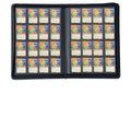 Portable 16-Pocket Trading Card Binder Removable Baseball Game Collector Album with PP Protectors