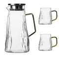 Koi Large Capacity Living Room Thickened Heat Resistant High Borosilicate Tea Juice Drink Tree Grain Glass Cooling Cup Set