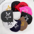 Hot Selling Star Pattern Jacquard Acrylic Beanie Cap Double-Sided Street Clothing Hat Wholesale for Travel Appropriate Neutral