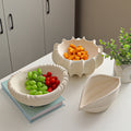 Creative Shell-Shaped Ceramic Fruit Plate for Snack Candy Coffee Table Storage Living Room Decor Cross-Border Household Vase