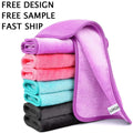 Custom Logo Flannel Ultra-soft Cleansing Towel Makeup Removal Beauty Towel Face Washing Cleaning Towel Skincare Small Towel