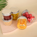 Wholesale Square Jam Honey Sealed Pickle Bottle Aluminum Cap Clear Food Glass Storage Jar