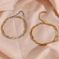 European and American INS Fashion Simple High-grade Foot Accessories Stainless Steel Plated Anklet