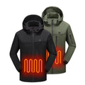 Custom Usb Electric Heat Coat With Hood for Winter in Stock Battery Heated Jacket Men