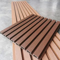 Modern Design Co-Extruded WPC Fluted Wall Cladding Panel Outdoor Waterproof Exterior with Moisture-Proof Function