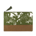 Customized Printed Cotton Canvas Zipper Pouch with Suede Tassel Puller Designed Makeup Cosmetic Bag Promotional Gift
