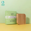 YAN Packaging Easy Taking Makeup Mirror Bamboo Palette Eyeshadow case Single with Paper Box Custom logo