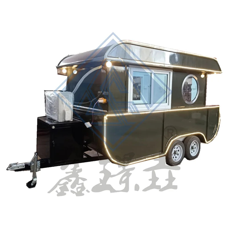 Customizable Four-Wheel Night Market Stall Cart Mobile Promotion Food City Multifunctional Food Cart