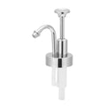 Longan Factory's White Frosted Metal Bottle Big Dosage Brushed Nickel Soap Dispenser Pump 33/410 MM Lotion Cleanser Direct China