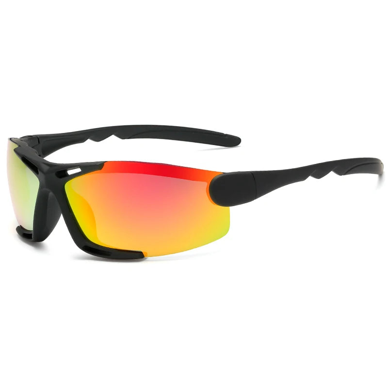 XSY895 Men's Women's Cycling Sport Glasses with Polarized Polygon Lens PC Frame for Riding