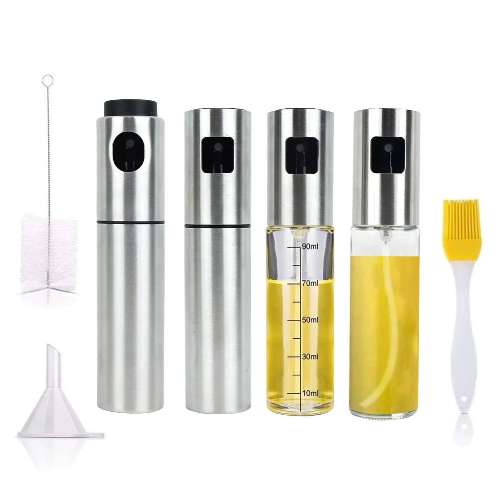 Kitchen Cookware BBQ Cooking Tools Olive Oil Sprayer Oil Spray Glass Bottle Pump Sprayer Oil Dispenser