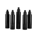 Wholesale Fine Mist Spray Plastic Bottles 15ml 30ml 50ml 80ml 120ml Airless Serum Bottle Matte Black for Toning Lotion Eye Wig