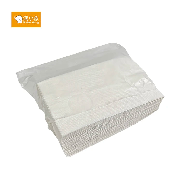 Wholesale 2-Ply Soft Tissue Napkins Customizable Logo Paper Towel for Restaurant Facial Hand Napkin and Table Bag Style
