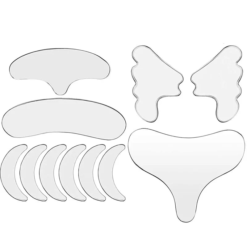 OEM Reusable Silicone Anti-wrinkle Pad Chest Neck Facial Pad Silicone Under Eyes Patches/wrinkle Patches