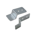 Heavy Duty Universal 49x20x11mm Z-shaped Iron Silver Zinc Plated 1mm Thickness Connector Corner Brace Picture Backboard Bracket