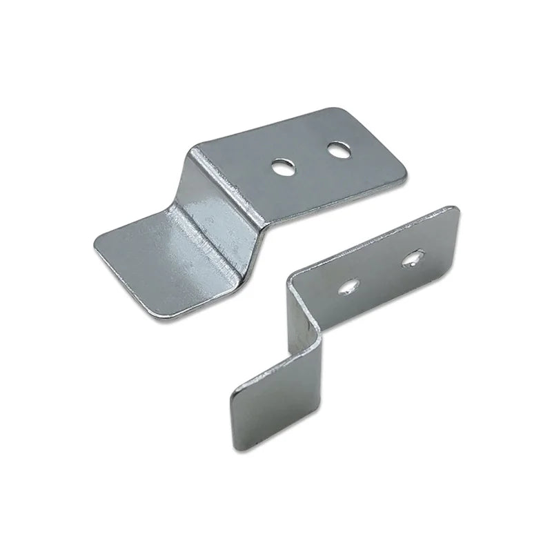 Heavy Duty Universal 49x20x11mm Z-shaped Iron Silver Zinc Plated 1mm Thickness Connector Corner Brace Picture Backboard Bracket