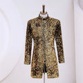S-5XL Men's Sequin Suit Jacket Party Dress  Wedding Performance Dress Suit Coat