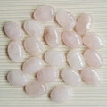Hongzhuo 10*14mm Oval Rose Quartz Cabochon Loose Gemstone Stone Pocket Wholesale Wedding Jewellery Crafts