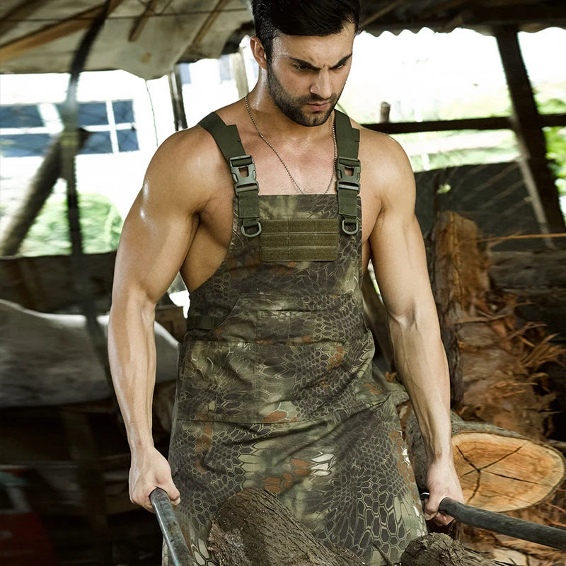 Wear-resistant Work Apron for Outdoor Self-driving Trips Picnics and Mechanical Maintenance Waterproof Technician Apron