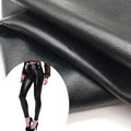 PFAS FREE Winter Heavy Leather PU Stretch Knitted Fabric 0.8mm Roll Packing Stretchy Fabric for Skirts Pants Dresses Fabric