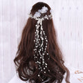 Wholesale Hair Jewelry Accessory Hair Vine Floral Pearl Design Halo Headpiece Wedding Bridal Headband